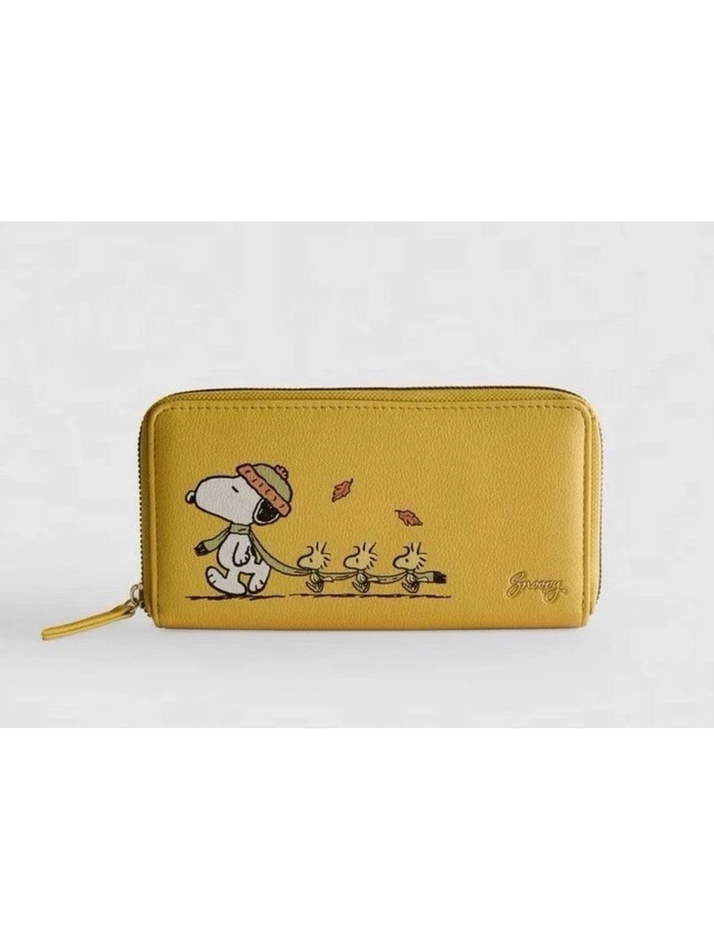 Primark Yellow Snoopy & Woodstock Zip Wallet